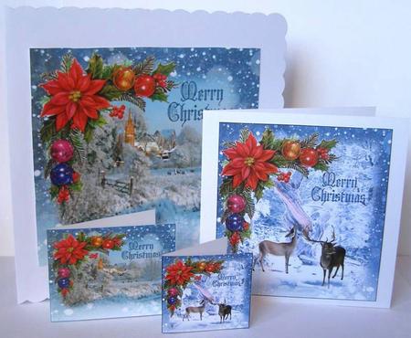 Winter Christmas Toppers and Gift Tags by Margaret McCartney