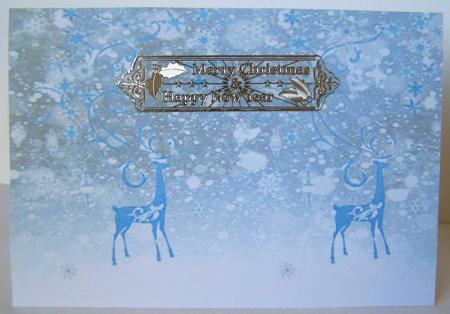 Deer in Winter Backing Sheet by Margaret McCartney