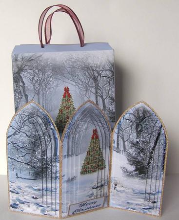 3 Panel Winter Path Card Kit by Margaret McCartney
