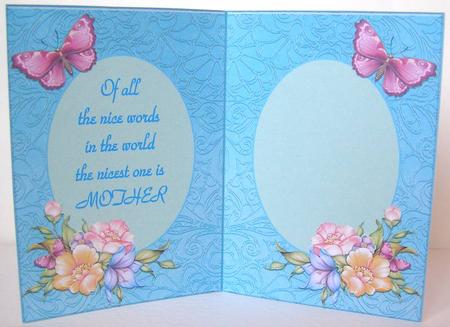 Insert for Mum/mom Card by Margaret McCartney