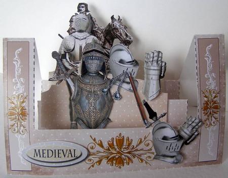 Medieval W Fold Card by Margaret McCartney