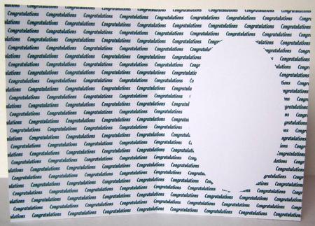 Congratulations Dark Green Insert by Margaret McCartney
