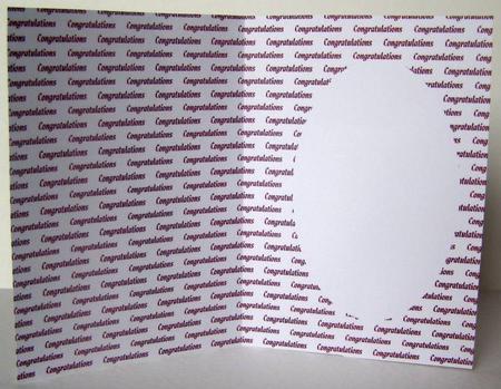 Congratulations Dark Pink Insert by Margaret McCartney