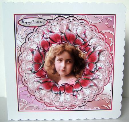 Vintage Butterflie Girl by Margaret McCartney