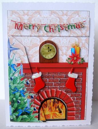 Fireplace Card Front by Margaret McCartney