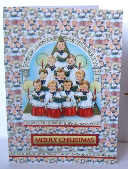 Musical Christmas Duodecoupage Backing by Margaret McCartney