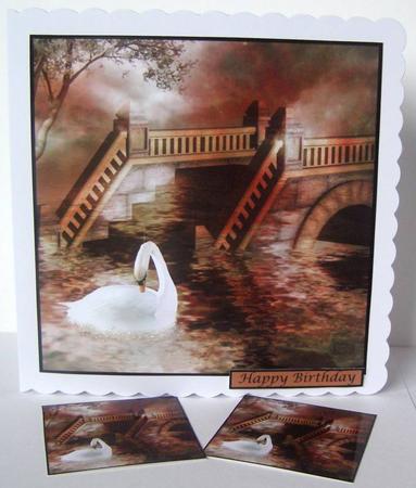 Swan Fantasy Topper by Margaret McCartney