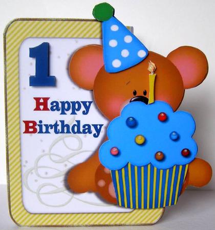 Over the Edge 1st Birthday Topper Boy by Margaret McCartney