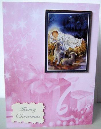 Pink Christmas Paper 2 by Margaret McCartney
