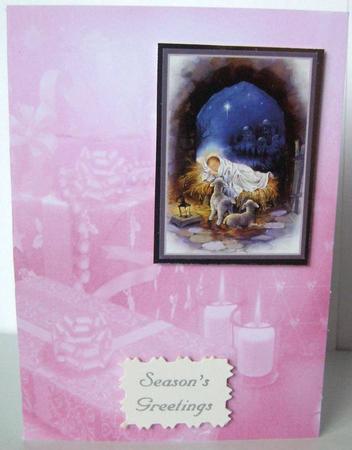Pink Christmas Paper 3 by Margaret McCartney
