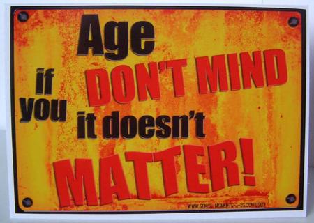 A4 Fun Novelty Senior Moment Saying Card Topper by Margaret McCartney