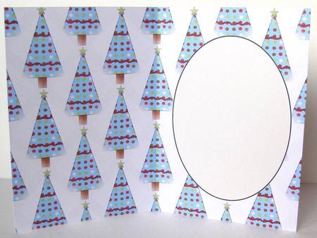 Blue Christmas Tree Insert 1 by Margaret McCartney