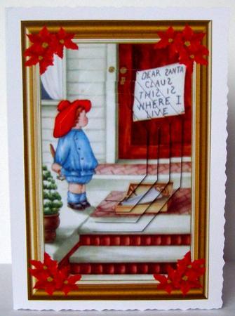 Christmas Dear Santa Claus Pyramid Topper 1 by Margaret McCartney