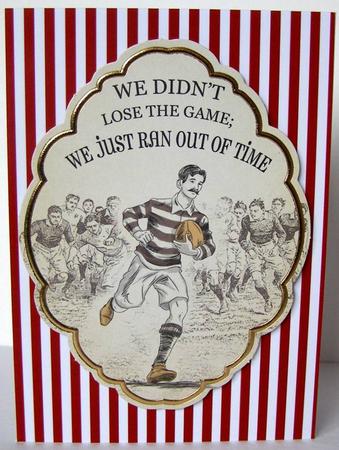 Red and White Stripes Paper by Margaret McCartney