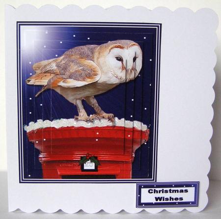 Barn Owl Post Box Pyramid by Margaret McCartney