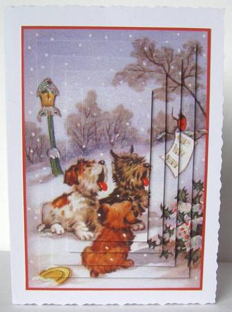 Carol Singing Terriers Pyramid by Margaret McCartney