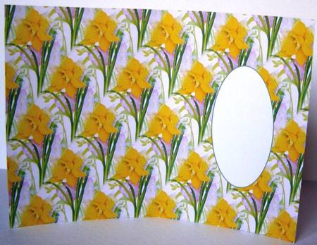 Vintage Girl with Flowers Insert by Margaret McCartney
