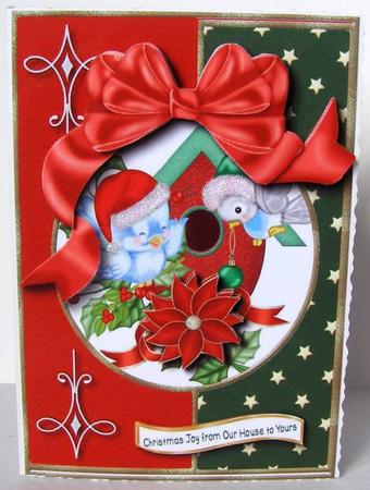 From Our House to Yours Card Topper by Margaret McCartney