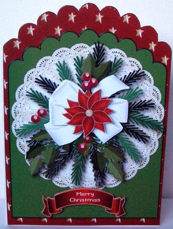 Poinsettia Christmas Topper by Margaret McCartney