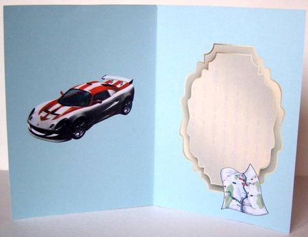 Red and White Car by Margaret McCartney