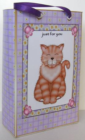 Purrfect Pussy Gift Bag by Margaret McCartney