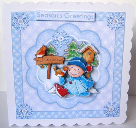 Christmas Robin Pals Topper & Decoupage by Margaret McCartney