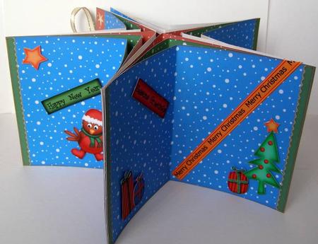 3D Christmas Robins Carousel Card Kit by Margaret McCartney