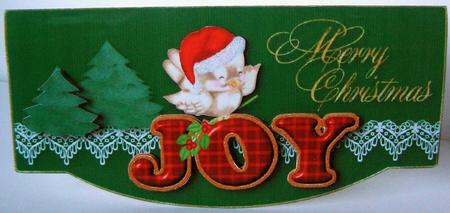 Joy of Christmas Dl Card by Margaret McCartney