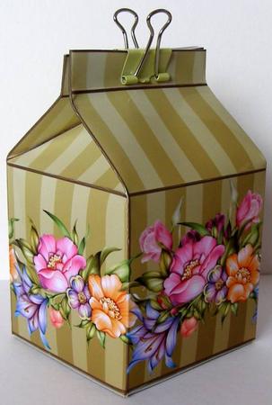 Milk Carton Gift Box - Gloriana by Margaret McCartney