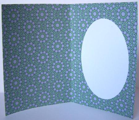 Green Tea Bag Swirly Insert by Margaret McCartney