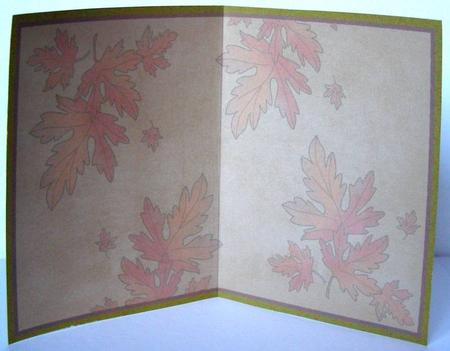 Autumn Leaves Card Insert by Margaret McCartney