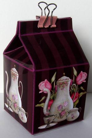Milk Carton Gift Box - Tea for 2 by Margaret McCartney