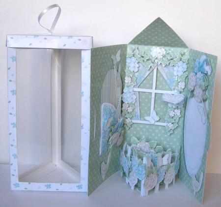 Blooming Lovely 3D Trapezoid Card & Box by Margaret McCartney