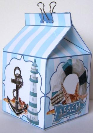 Milk Carton Gift Boxes - Life's a Beach by Margaret McCartney