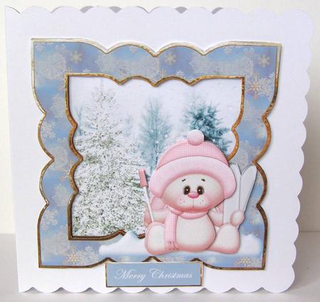 Ski-ing Snow Bunny by Margaret McCartney