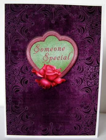 Purple Snowflake Dark Border A4 Backing Paper by Margaret McCartney
