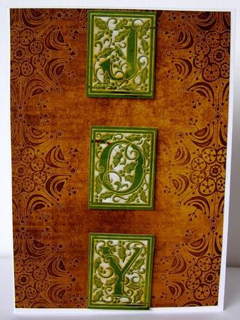 Gold Snowflake Dark Border A4 Backing Paper by Margaret McCartney