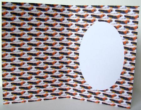 Orange Car Insert by Margaret McCartney