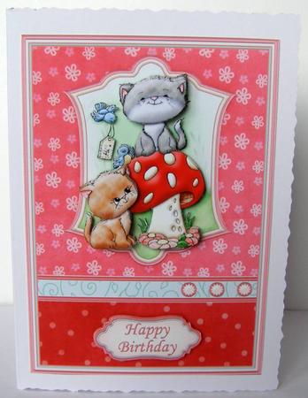 King of the Castle Cats Topper & Decoupage Insert Available by Margaret McCartney