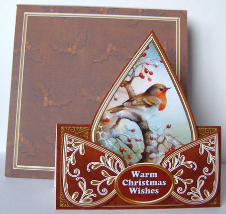 Red Robin Warm Christmas Wishes Teardrop Trio Kit by Margaret McCartney
