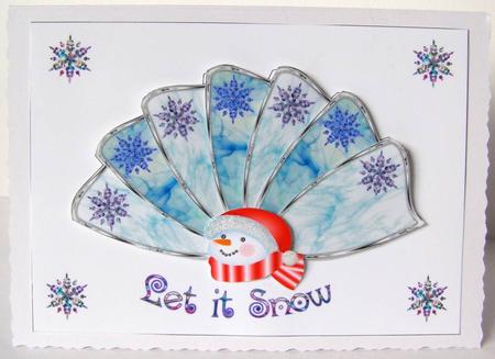 Snowflake Faux Fan by Margaret McCartney