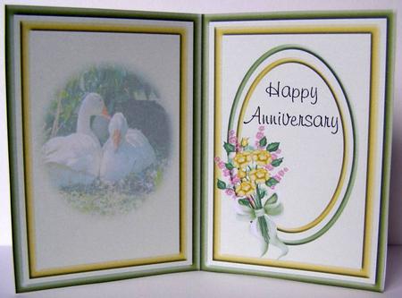 Anniversary Geese Insert by Margaret McCartney