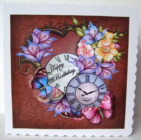 Floral Time 2 Happy Birthday by Margaret McCartney