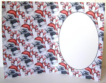 Red Christmas Kitty Insert 1 by Margaret McCartney