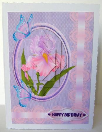 Pink & Mauve Iris by Margaret McCartney