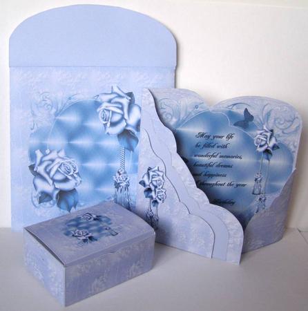 Blue Rose Ornate Kit by Margaret McCartney