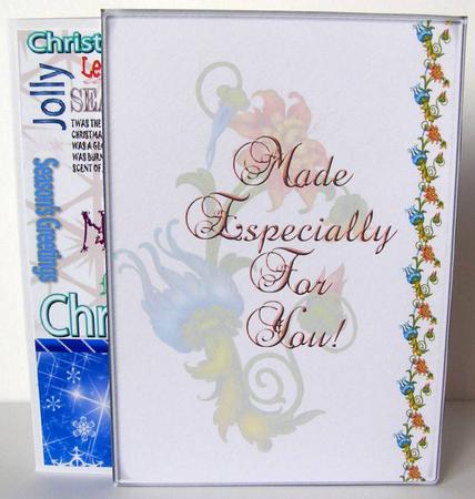 Card Protector Stylized Flowers 2 5x7 Portrait by Margaret McCartney