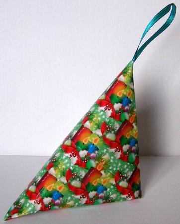 Christmas Candles on Green by Margaret McCartney