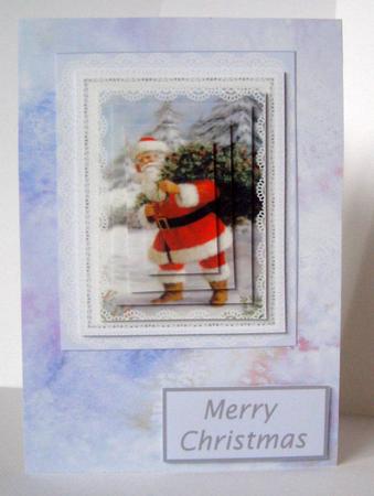 Santa in the Snow by Margaret McCartney