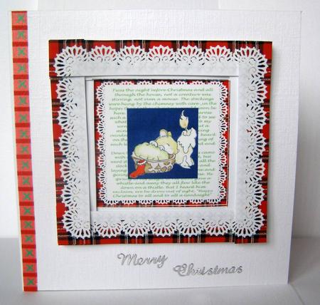 Twas the Night Before Christmas & Sleeping Mouse Spiral Edge by Margaret McCartney
